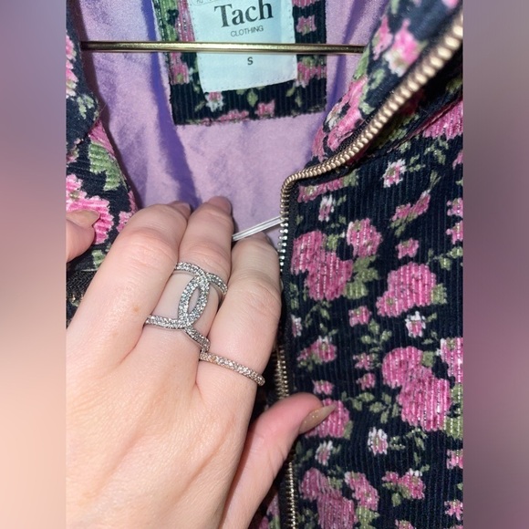 Anthropologie Tach Floral Gadara Corduroy Coat Jacket Size Small - Picture 9 of 12